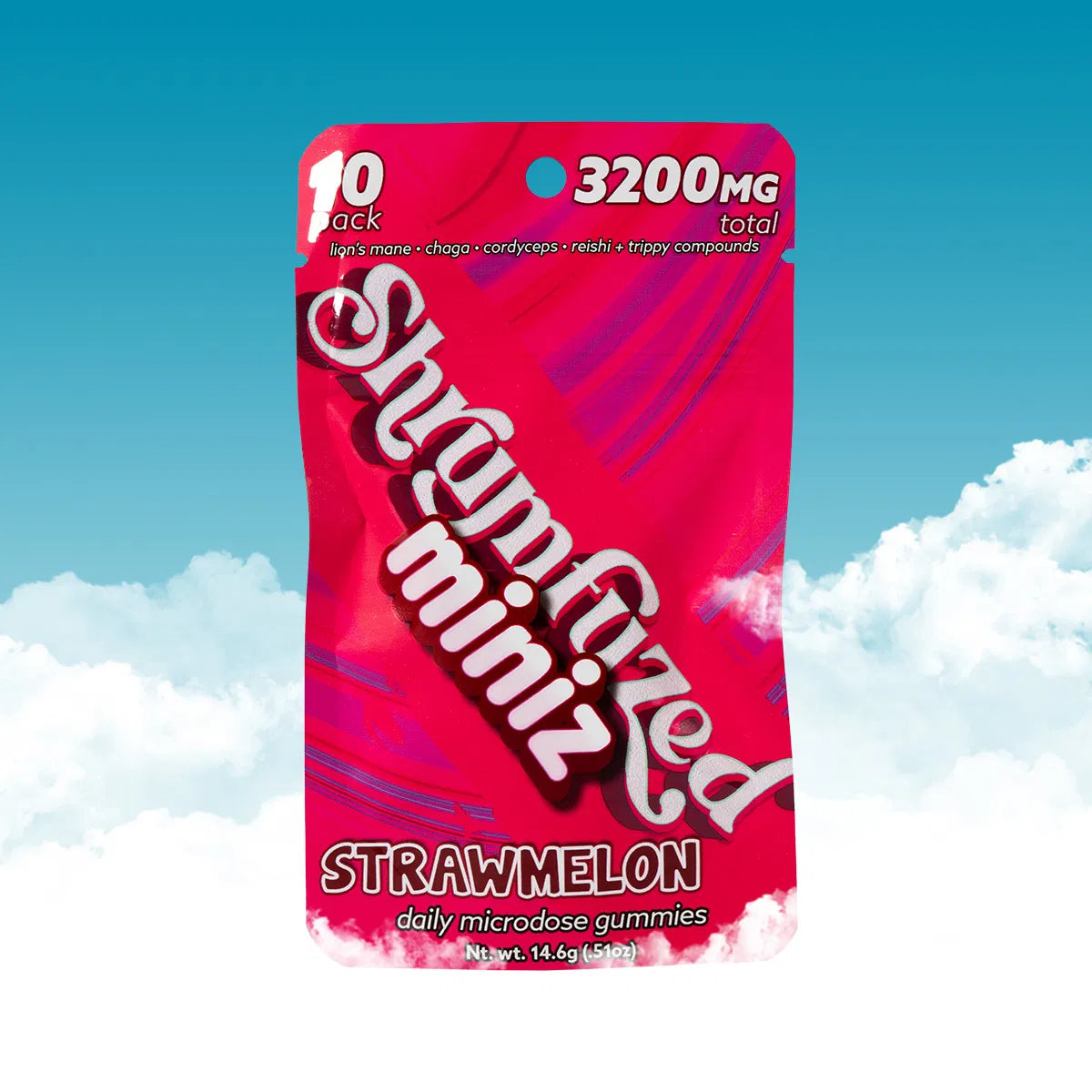 Strawmelon - Shrumfuzed/Miniz - Daily Microdose Gummies (10ct x 320mg/ 3200mg)