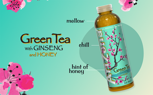 Bottle AriZona Green Tea w/ Ginseng and Honey (16oz)
