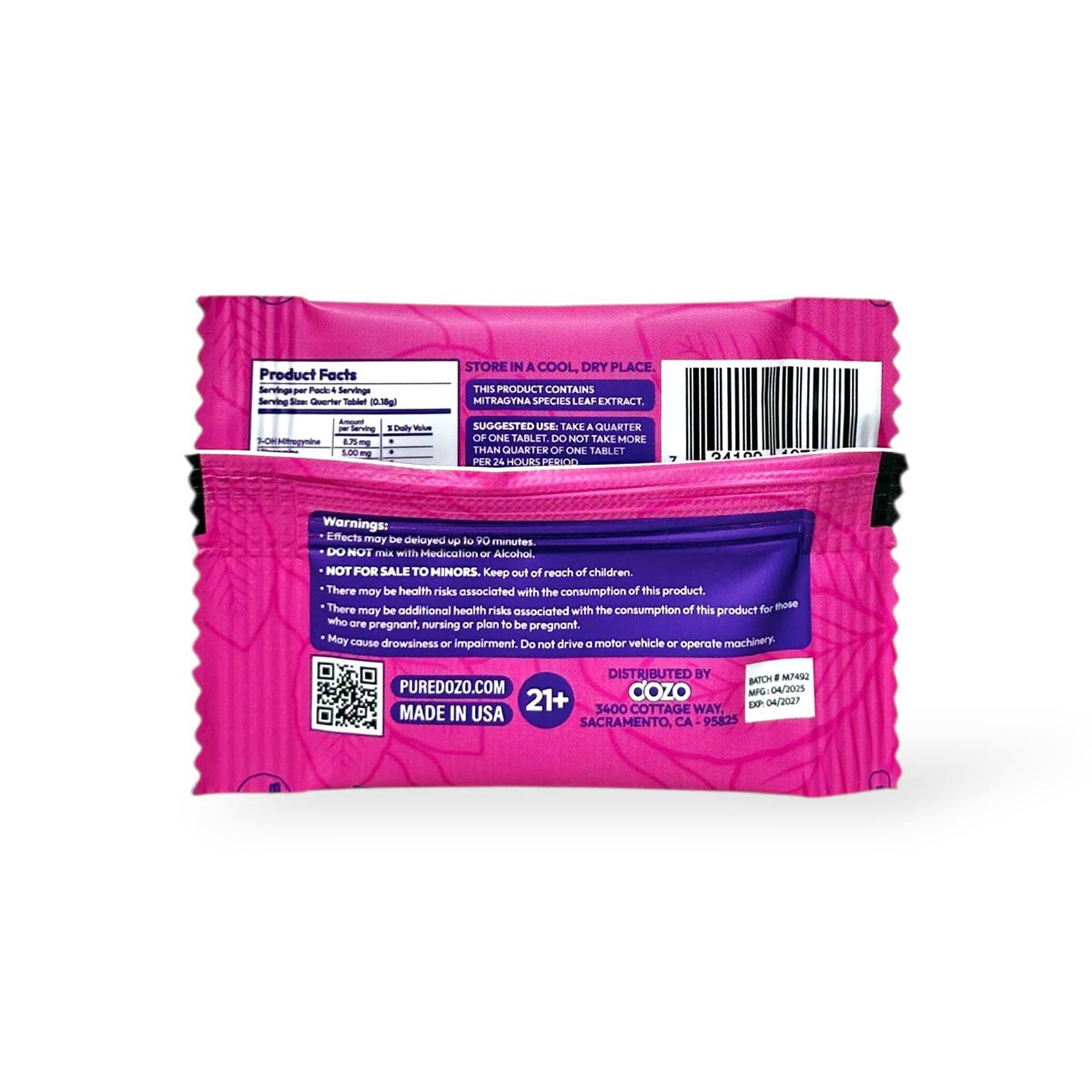 Strawberry Banana / Dozo-Perks - Euphoria Blend / 7-Hydroxymitragynine (1ct Tablet x 35mg)