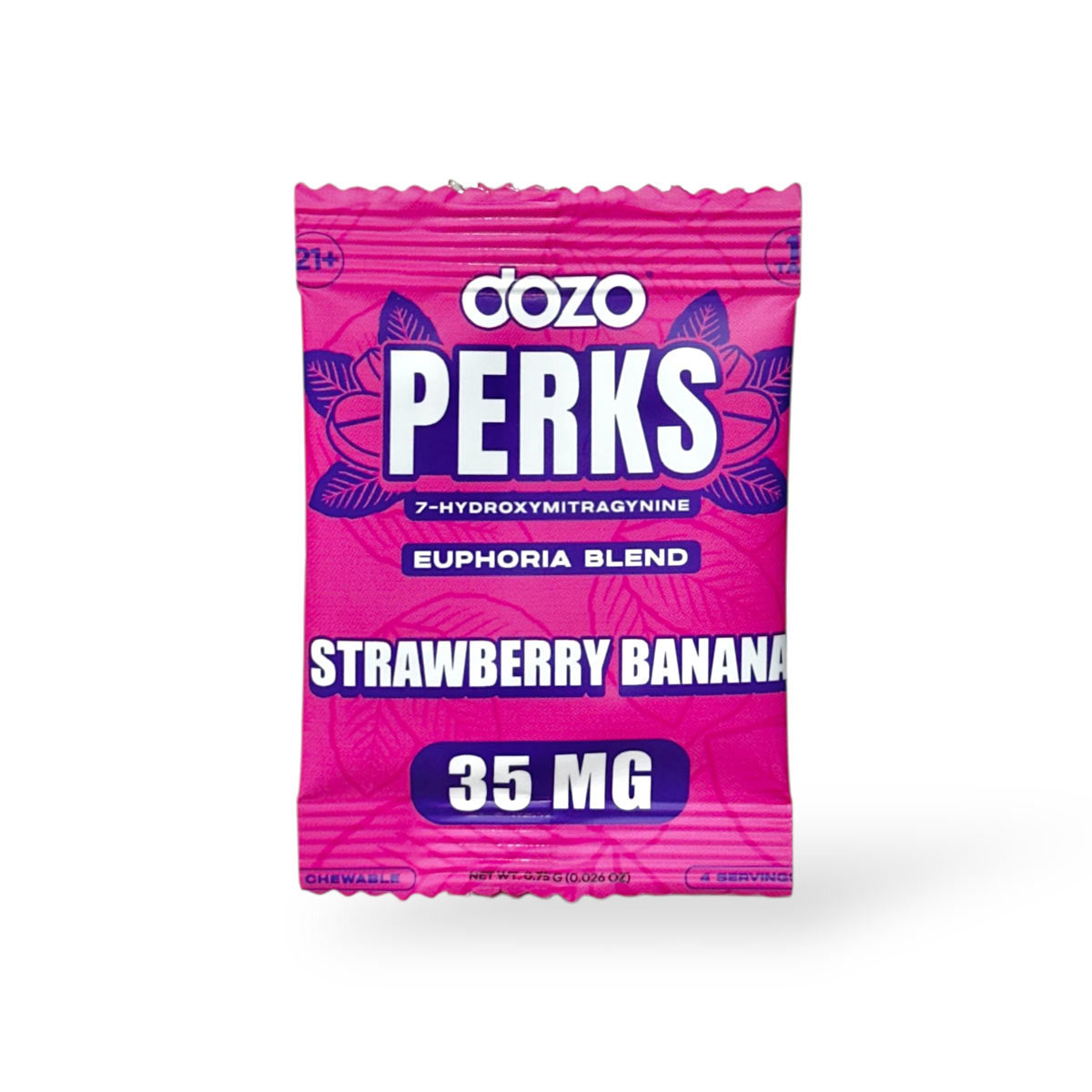Strawberry Banana / Dozo-Perks - Euphoria Blend / 7-Hydroxymitragynine (1ct Tablet x 35mg)