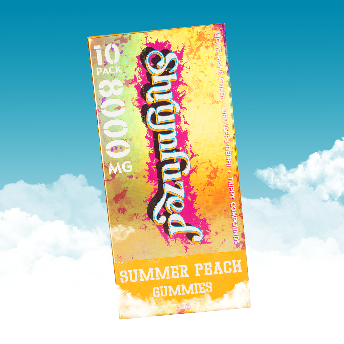 Summer Peach - Shrumfuzed/Gummies (10ct x  800mg/ 8000mg)