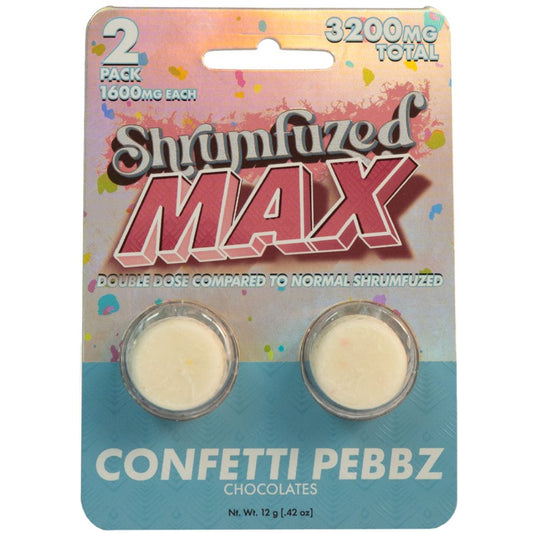 Confetti Pebbz - Shrumfuzed/MAX - Mushroom Chocolates (2ct x 1600mg/ 3200mg)