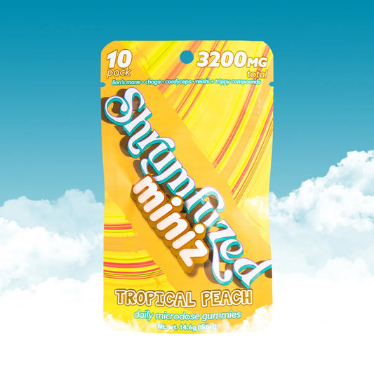 Tropical Peach - Shrumfuzed/Miniz - Daily Microdose Gummies (10ct x 320mg/ 3200mg)
