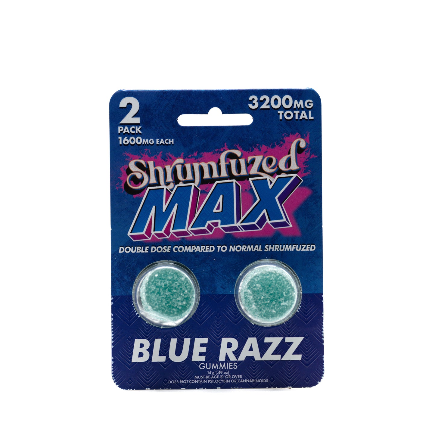 Blue Razz - Shrumfuzed/Max - Gummies (2ct x 1600mg/ 3200mg)