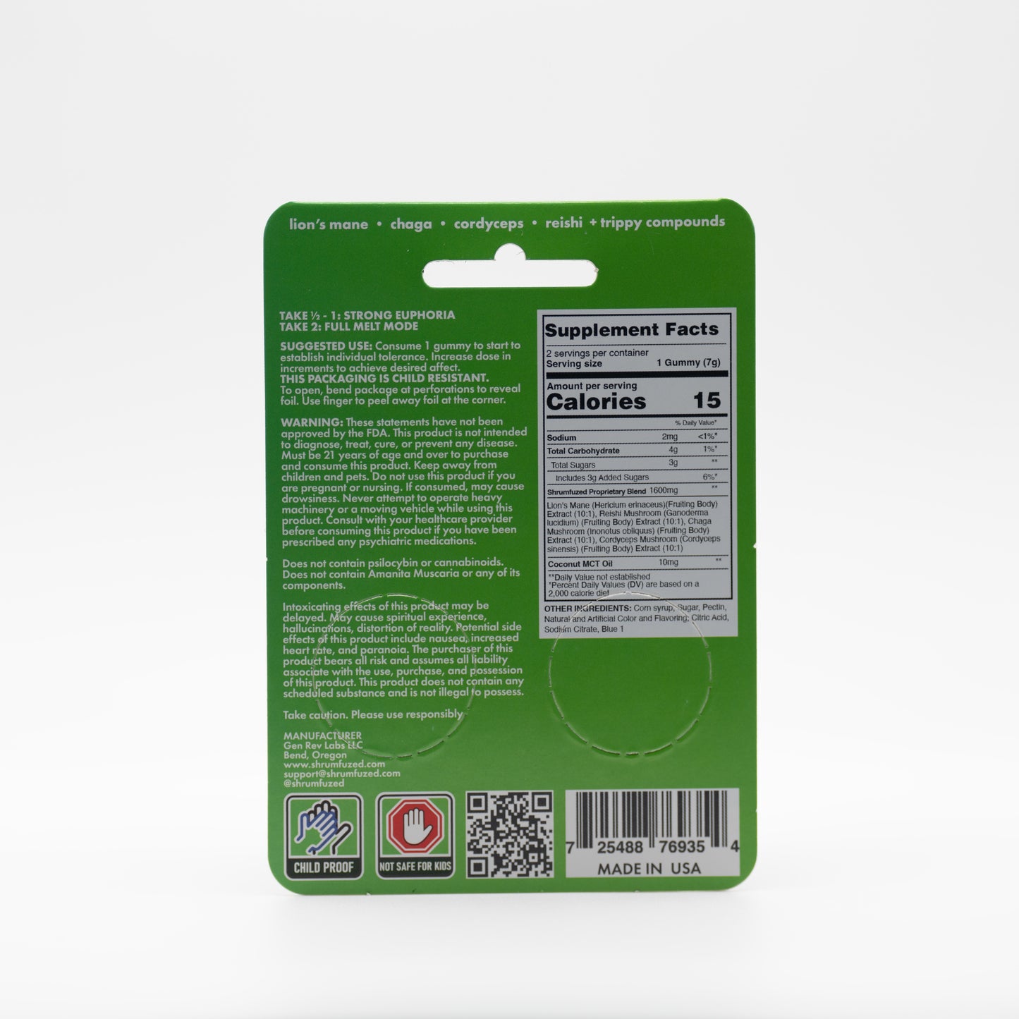 Mango - Shrumfuzed/Max - Gummies (2ct x 1600mg/ 3200mg)