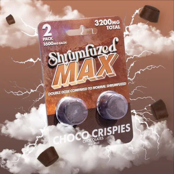 Choco Crispies - Shrumfuzed/MAX - Mushroom Chocolates (2ct x 1600mg/ 3200mg)
