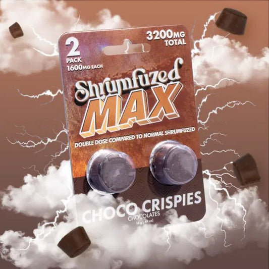 Choco Crispies - Shrumfuzed/MAX - Mushroom Chocolates (2ct x 1600mg/ 3200mg)